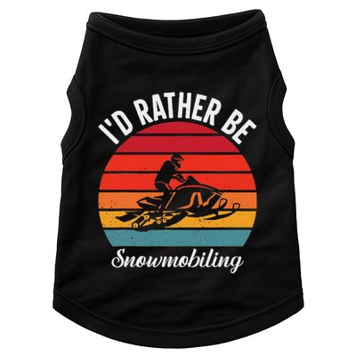 Snowmobile Art Snow Mobile Snowmobiling Doggie Tank