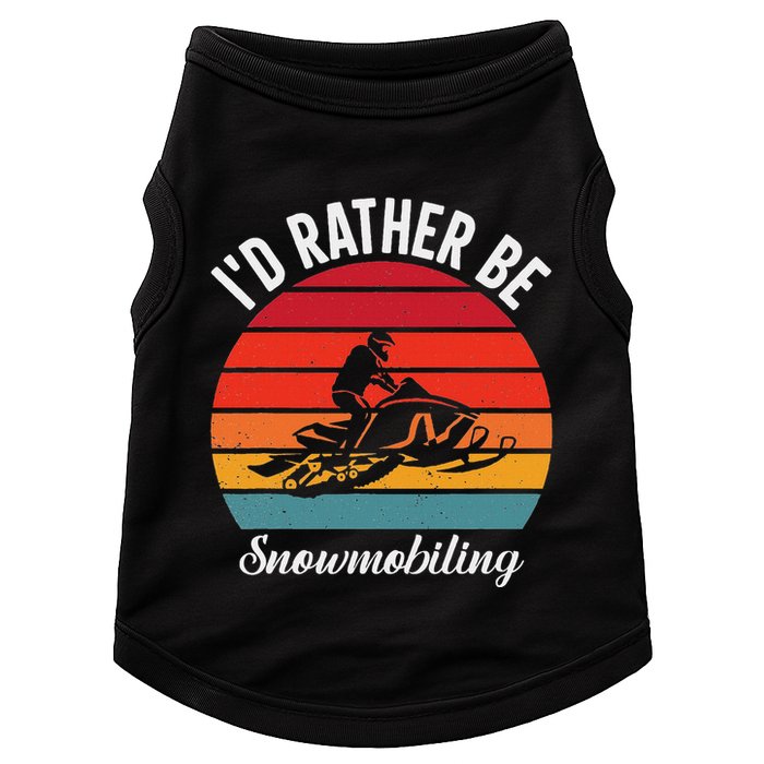Snowmobile Art Snow Mobile Snowmobiling Doggie Tank