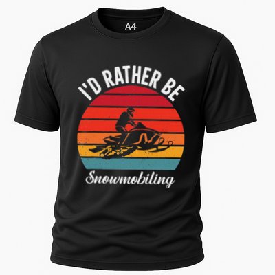 Snowmobile Art Snow Mobile Snowmobiling Performance Shirt