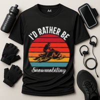 Snowmobile Art Snow Mobile Snowmobiling Performance Shirt