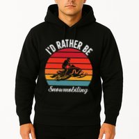 Snowmobile Art Snow Mobile Snowmobiling Hoodie