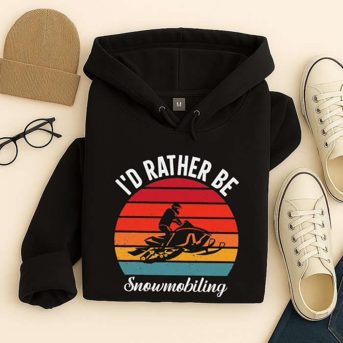 Snowmobile Art Snow Mobile Snowmobiling Hoodie