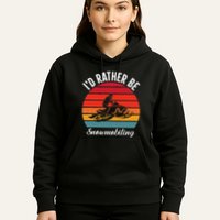 Snowmobile Art Snow Mobile Snowmobiling Hoodie