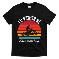 Snowmobile Art Snow Mobile Snowmobiling T-Shirt