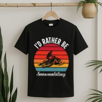 Snowmobile Art Snow Mobile Snowmobiling T-Shirt