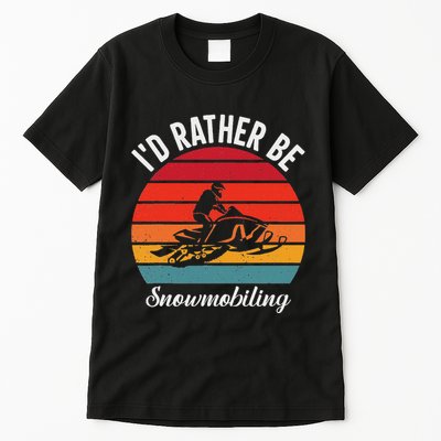 Snowmobile Art Snow Mobile Snowmobiling Tall T-Shirt