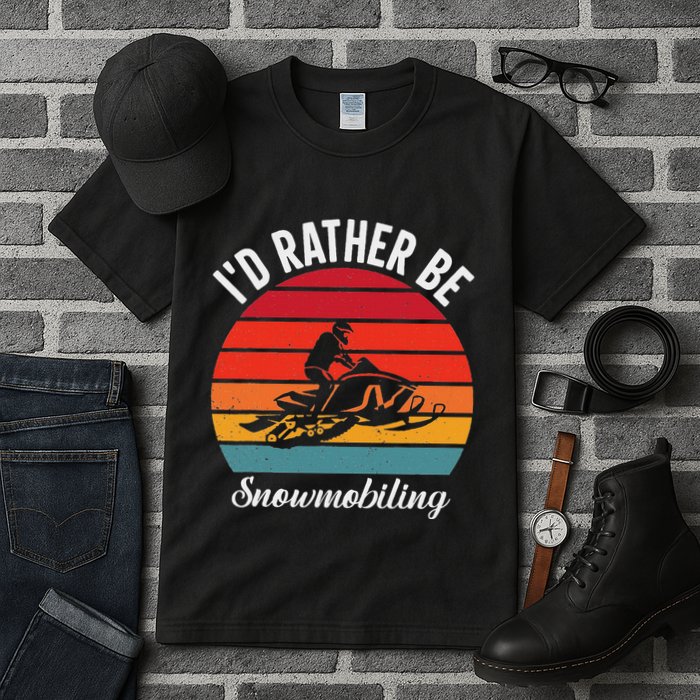 Snowmobile Art Snow Mobile Snowmobiling Tall T-Shirt