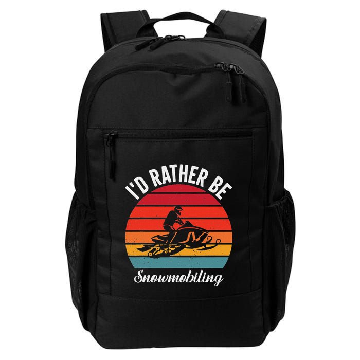 Snowmobile Art Snow Mobile Snowmobiling Daily Commute Backpack