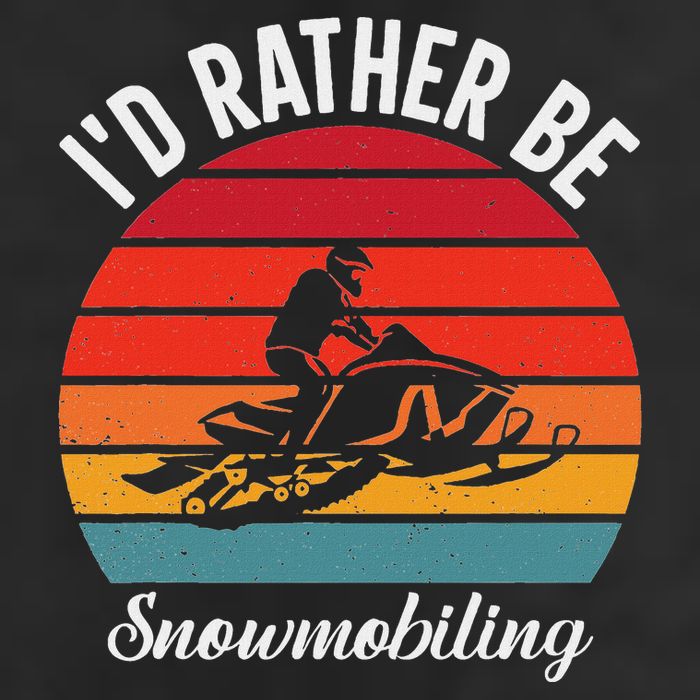 Snowmobile Art Snow Mobile Snowmobiling Beanie