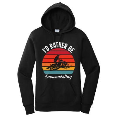 Snowmobile Art Snow Mobile Snowmobiling Women's Pullover Hoodie