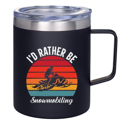 Snowmobile Art Snow Mobile Snowmobiling 12oz Stainless Steel Coffee Mug