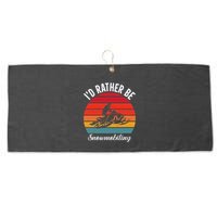 Snowmobile Art Snow Mobile Snowmobiling Large Microfiber Waffle Golf Towel
