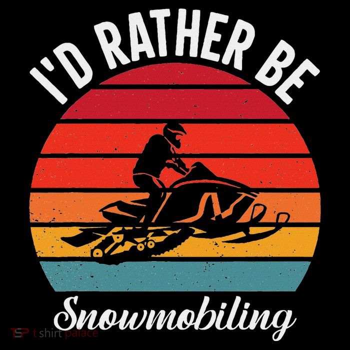 Snowmobile Art Snow Mobile Snowmobiling Youth Performance Sprint T-Shirt