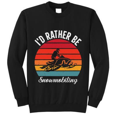 Snowmobile Art Snow Mobile Snowmobiling Tall Sweatshirt
