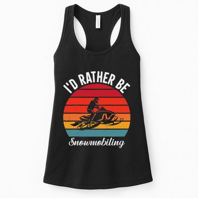 Snowmobile Art Snow Mobile Snowmobiling Womens Tank Top