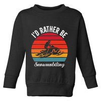 Snowmobile Art Snow Mobile Snowmobiling Toddler Sweatshirt
