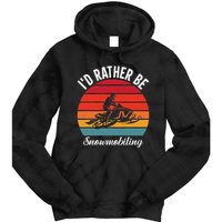 Snowmobile Art Snow Mobile Snowmobiling Tie Dye Hoodie
