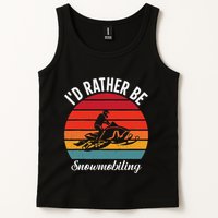 Snowmobile Art Snow Mobile Snowmobiling Tank Top