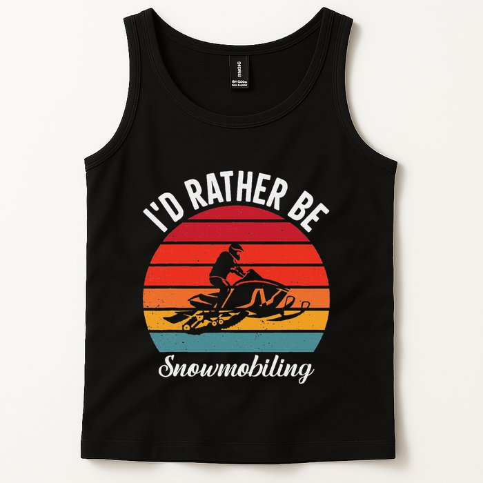 Snowmobile Art Snow Mobile Snowmobiling Tank Top