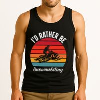 Snowmobile Art Snow Mobile Snowmobiling Tank Top