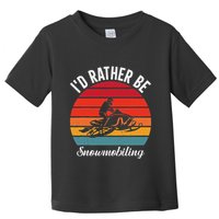 Snowmobile Art Snow Mobile Snowmobiling Toddler T-Shirt