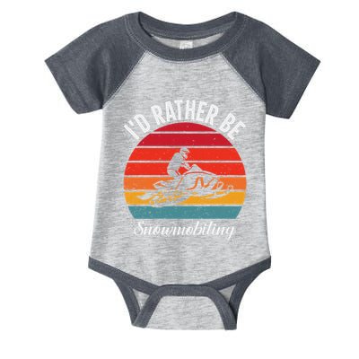 Snowmobile Art Snow Mobile Snowmobiling Infant Baby Jersey Bodysuit