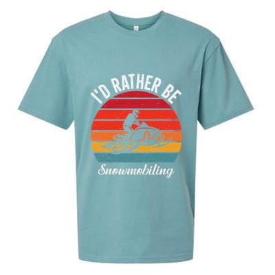 Snowmobile Art Snow Mobile Snowmobiling Sueded Cloud Jersey T-Shirt