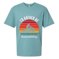 Snowmobile Art Snow Mobile Snowmobiling Sueded Cloud Jersey T-Shirt