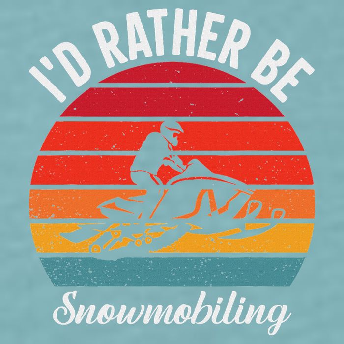 Snowmobile Art Snow Mobile Snowmobiling Sueded Cloud Jersey T-Shirt