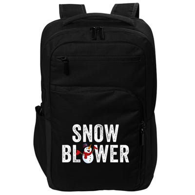 Snowman And Snow Blower Couples Matching Christmas Costume Rude Couples Xmas Impact Tech Backpack