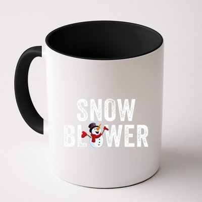 Snowman And Snow Blower Couples Matching Christmas Costume Rude Couples Xmas Mug