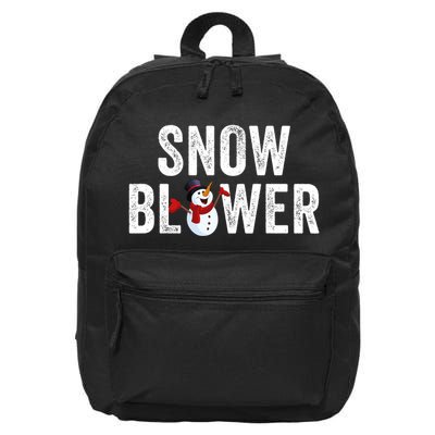 Snowman And Snow Blower Couples Matching Christmas Costume Rude Couples Xmas 16 in Basic Backpack