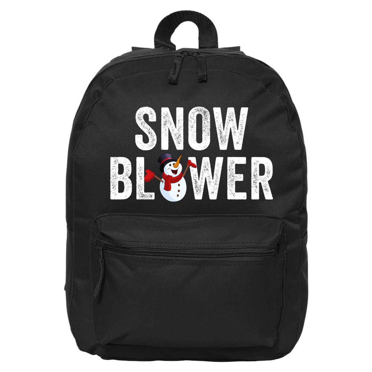 Snowman And Snow Blower Couples Matching Christmas Costume Rude Couples Xmas 16 in Basic Backpack