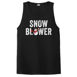 Snowman And Snow Blower Couples Matching Christmas Costume Rude Couples Xmas PosiCharge Competitor Tank