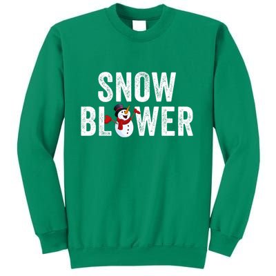 Snowman And Snow Blower Couples Matching Christmas Costume Rude Couples Xmas Sweatshirt