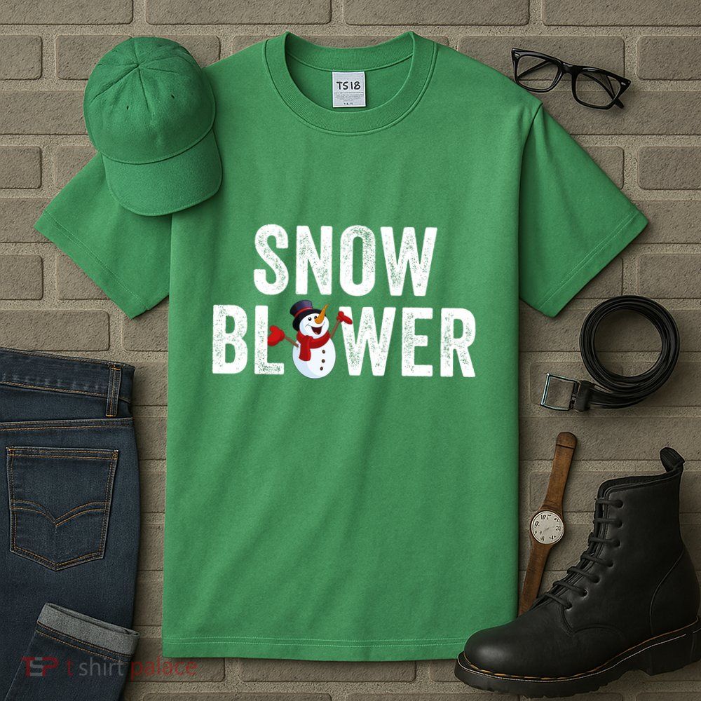 Snowman And Snow Blower Couples Matching Christmas Costume Rude Couples Xmas Tall T-Shirt