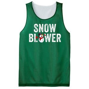 Snowman And Snow Blower Couples Matching Christmas Costume Rude Couples Xmas Mesh Reversible Basketball Jersey Tank