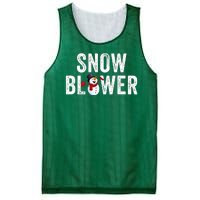 Snowman And Snow Blower Couples Matching Christmas Costume Rude Couples Xmas Mesh Reversible Basketball Jersey Tank