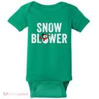 Snowman And Snow Blower Couples Matching Christmas Costume Rude Couples Xmas Baby Bodysuit