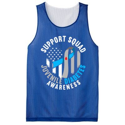 Support Awareness Squad I Juvenile T1D Type 1 Diabetes Mesh Reversible Basketball Jersey Tank