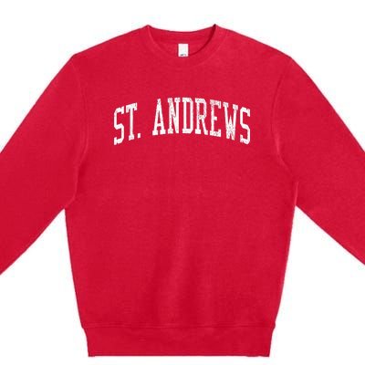 St. Andrews Sc Vintage Athletic Sports Js02 Premium Crewneck Sweatshirt