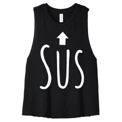 Sus (Arrow) Women's Racerback Cropped Tank