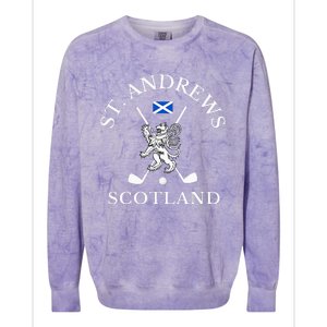 St. Andrews Scotland Golf Colorblast Crewneck Sweatshirt