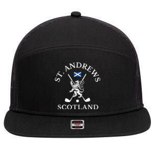 St. Andrews Scotland Golf 7 Panel Mesh Trucker Snapback Hat