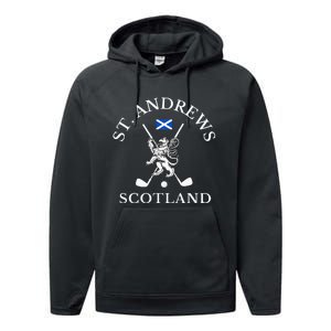 St. Andrews Scotland Golf Performance Fleece Hoodie