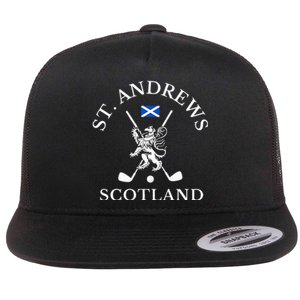 St. Andrews Scotland Golf Flat Bill Trucker Hat