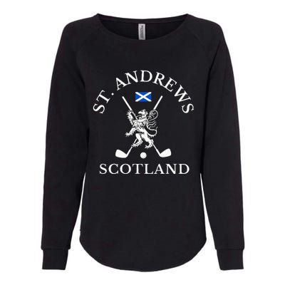 St. Andrews Scotland Golf Womens California Wash Sweatshirt