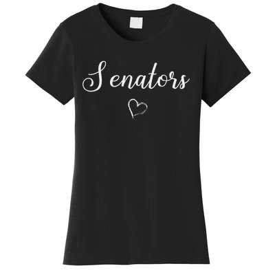 Senators Above Small Heart Dover Women's T-Shirt