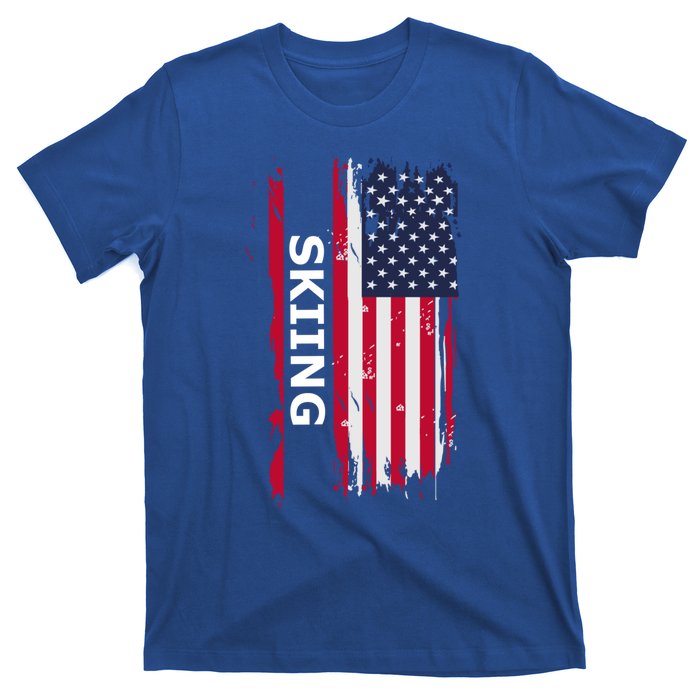 Skiing And Skiers Usa Gift T-Shirt