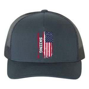 Skiing And Skiers Usa Gift Yupoong Adult 5-Panel Trucker Hat